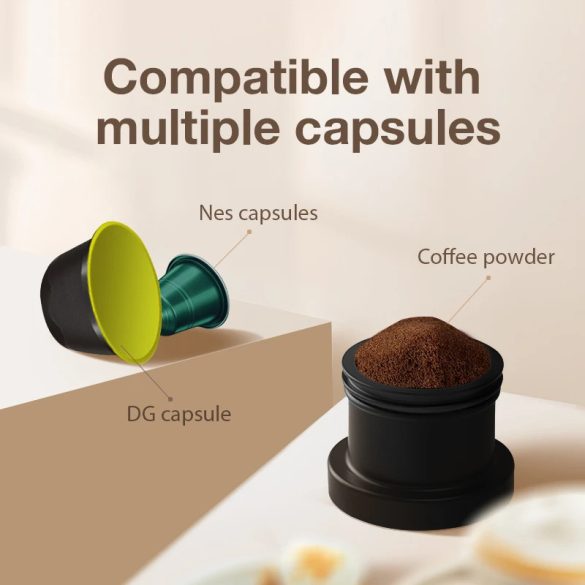 HiBREW Portable Coffee Machine for Car & Home,DC12V Expresso Coffee Maker Fit Nexpresso Dolce Pod Capsule Coffee Powder H4