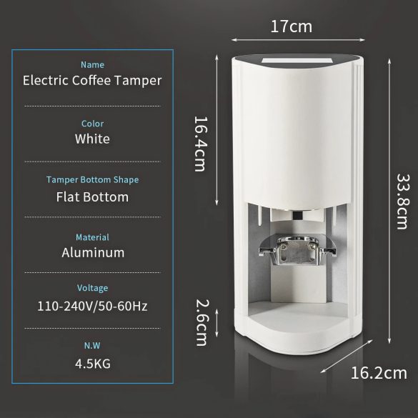 Elektromos tamper gép 58 MM érintőkijelzős.